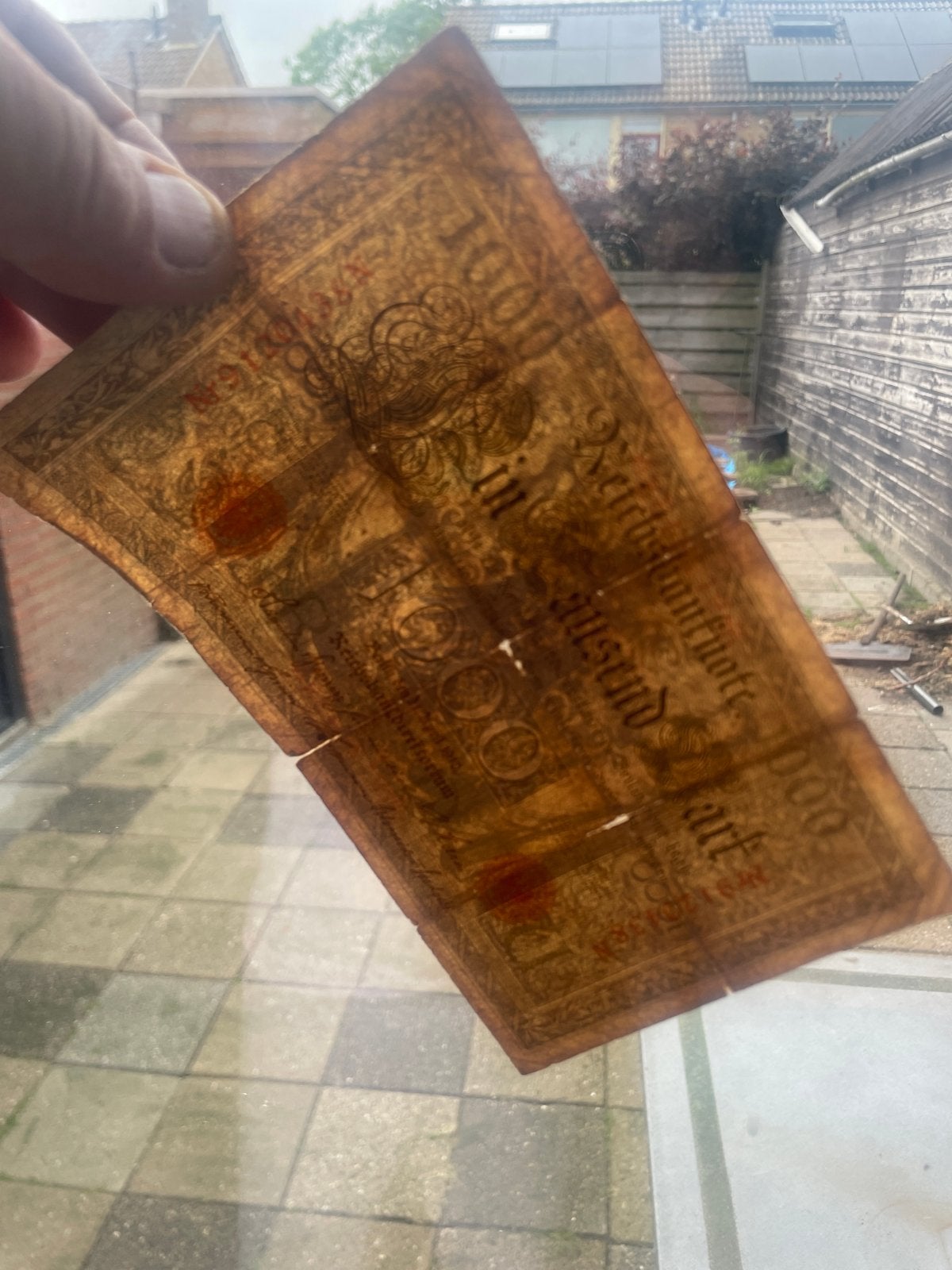 Historisch 1000 Reichsmark biljet uit 1910, Ophalen of Verzenden, Duitsland, Los biljet