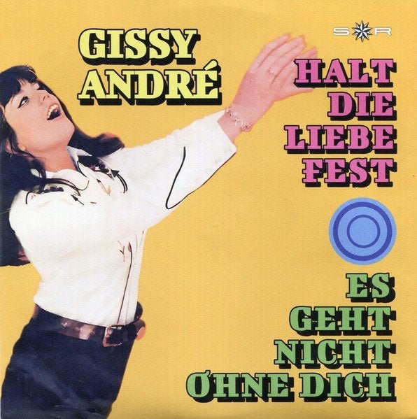 Nieuwpersing vinylsingle gissy andre gezocht, Ophalen of Verzenden, Zo goed als nieuw, Overige formaten, Levenslied of Smartlap