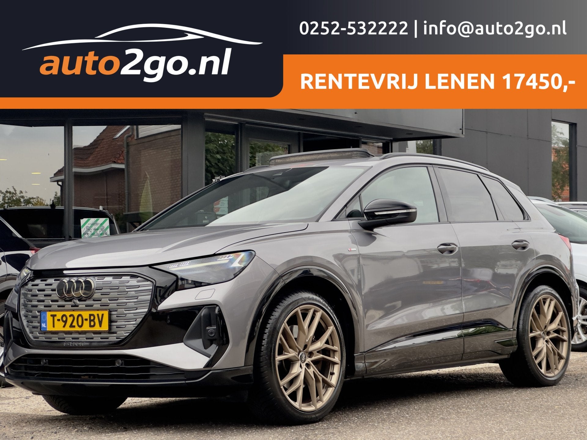 Audi Q4 e-tron 50 QUATTRO ZOMERACTIE! BETAAL NU 50% 17450 DE, Gebruikt, 495 min, 33 min, Leder