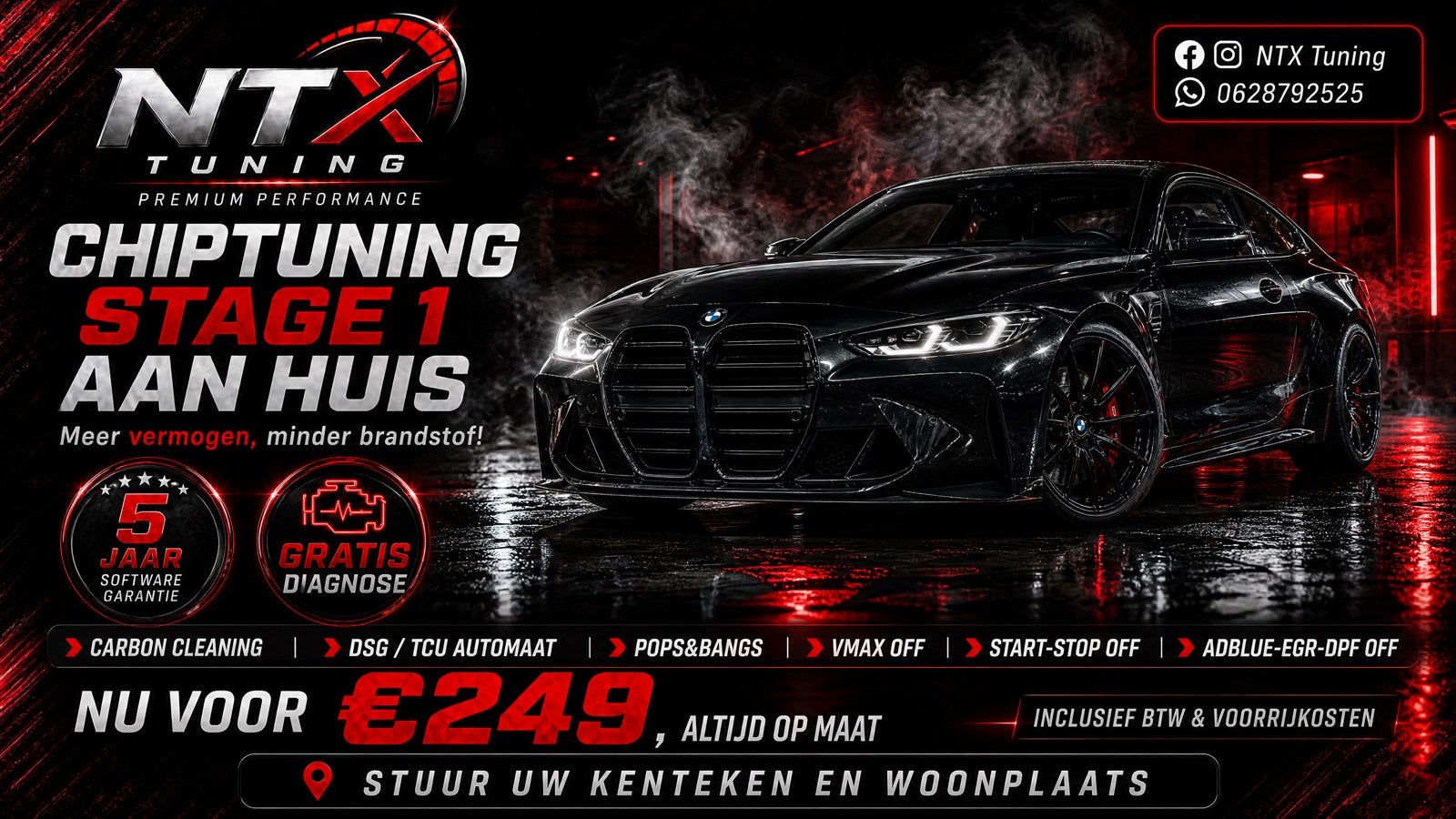 Chiptuning Stage 1 aan huis -Meer vermogen, minder brandstof, Auto diversen, Tuning en Styling, Ophalen