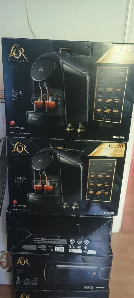 7 L'or barista koffiezetapparaten, Ophalen, Koffiepads en cups, 2 tot 4 kopjes, Koffiemachine