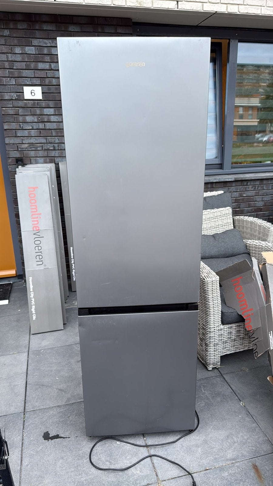 Zo goed als nieuwe koelkast met vriezer - 55 cm breed, Witgoed en Apparatuur, Ophalen of Verzenden, Zo goed als nieuw, 45 tot 60 cm