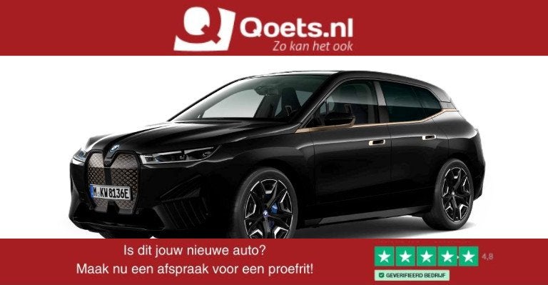 BMW iX xDrive50 High Executive 112 kWh Sportpakket - Panoram, Auto's, BMW, Automaat, Gebruikt, Zwart, Leder