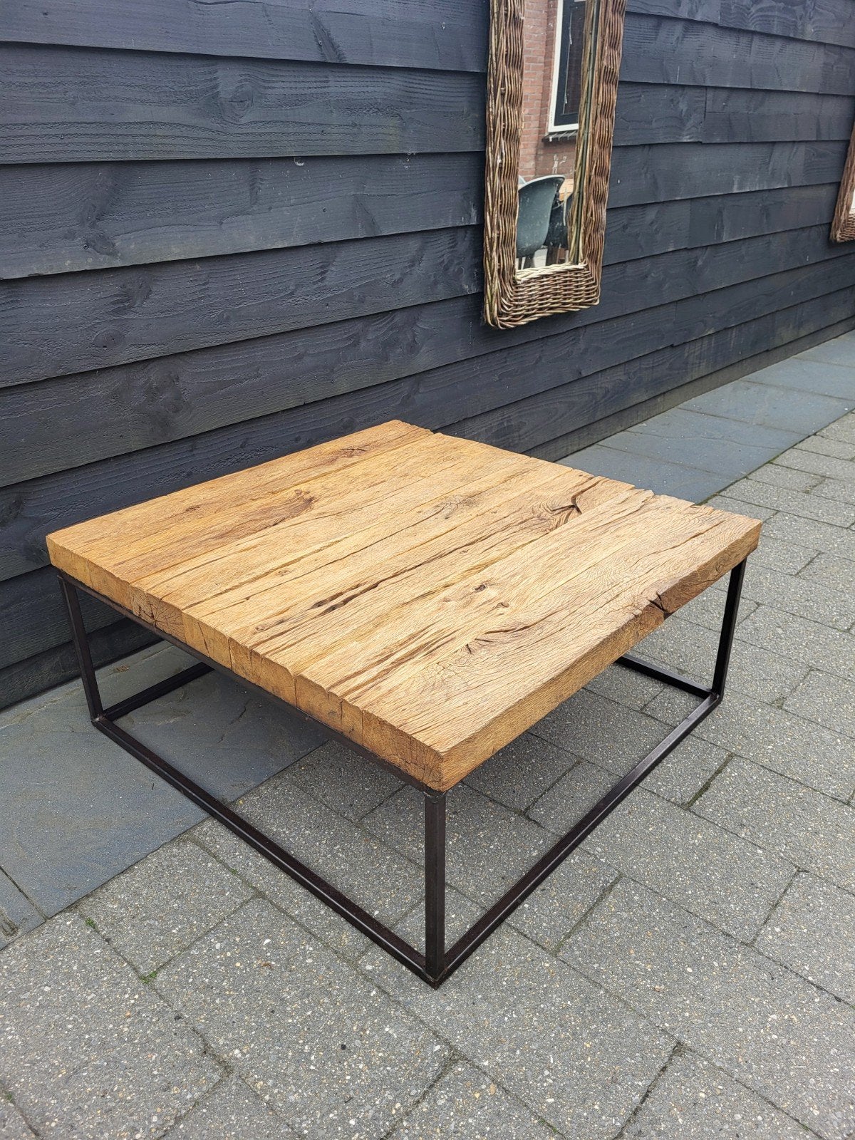 Industriële salontafel, Ophalen, Rechthoekig, Metaal