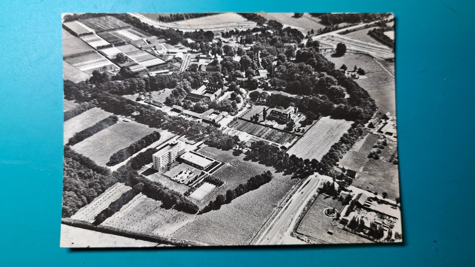Rosmalen Coudewater luchtopname 1967, Verzenden, 1960 tot 1980, Gelopen, Noord-Brabant