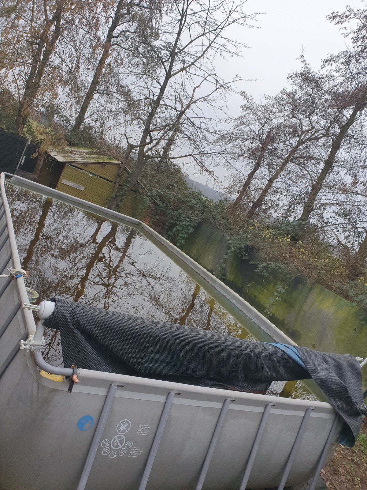 Zwembad 7.32x3.66x1.32m kompleet, Ophalen, 200 tot 300 cm, Rechthoekig, Opzetzwembad
