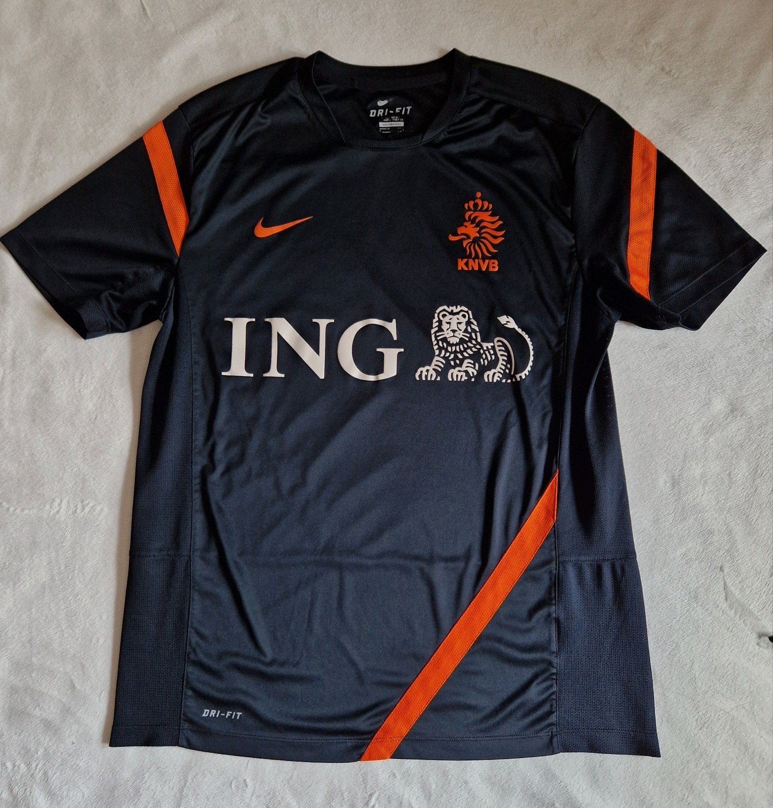 KNVB Nederlands elftal shirt uit 2012, Maat 52/54 (L), Zwart, NIKE, Ophalen of Verzenden
