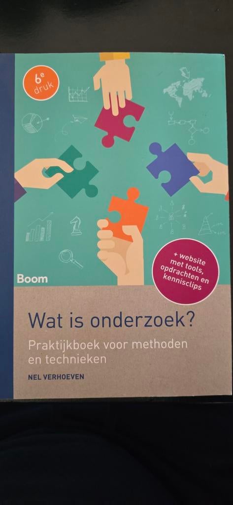 Wat is onderzoek? - Nel Verhoeven (6e druk), Boeken, Ophalen of Verzenden