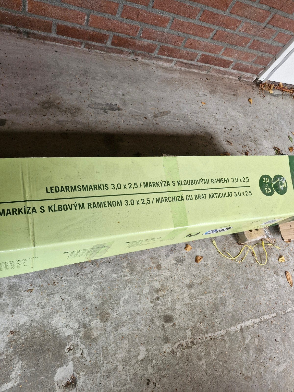 Nieuw Knikarmscherm 3x2.5m - Grijs, Tuin en Terras, Ophalen, Nieuw, 150 tot 300 cm, 250 cm tot 450 cm