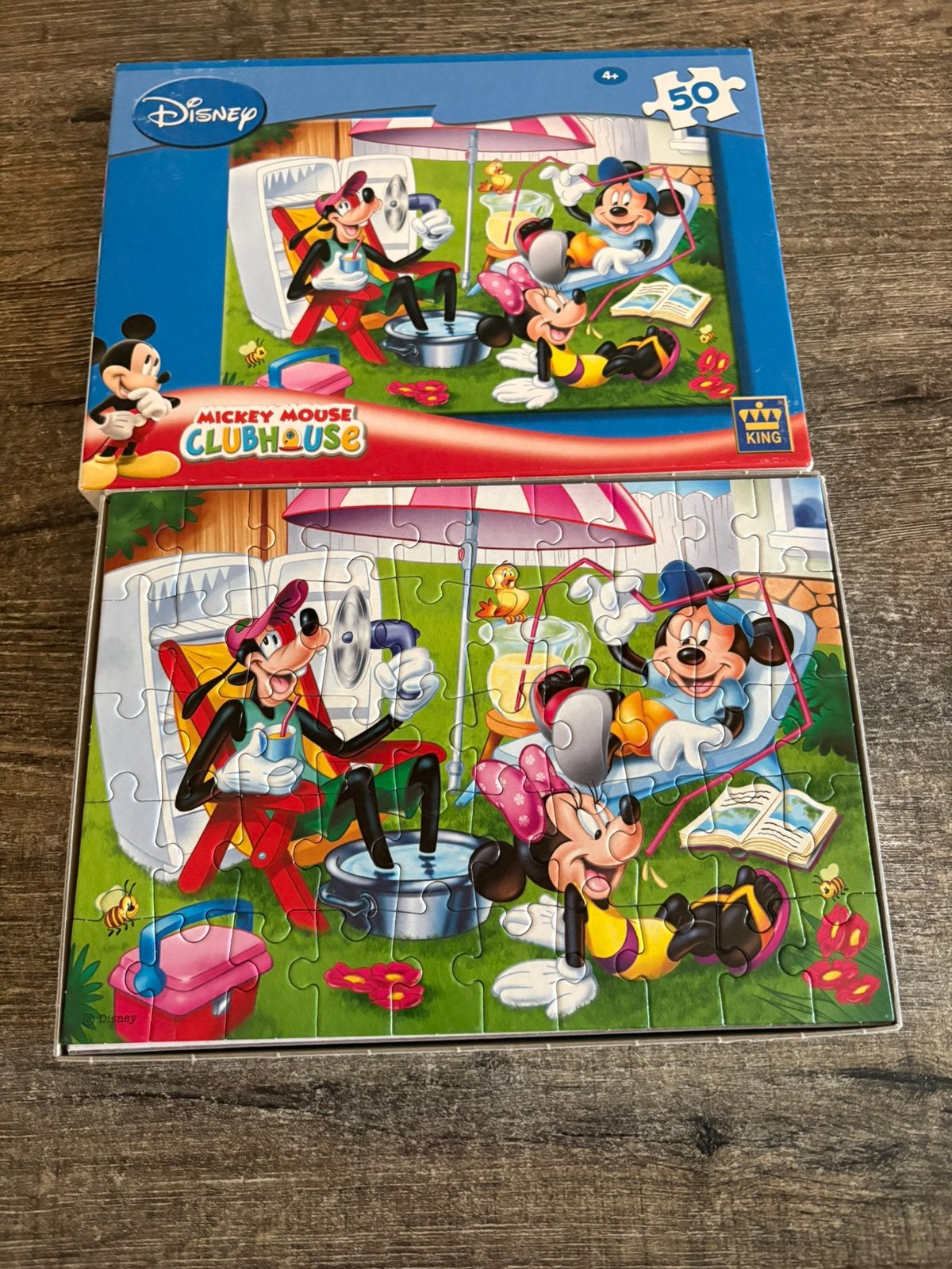 Puzzel Mickey Mouse club house 50 stuks, Ophalen of Verzenden, 10 tot 50 stukjes, Zo goed als nieuw, 4 tot 6 jaar
