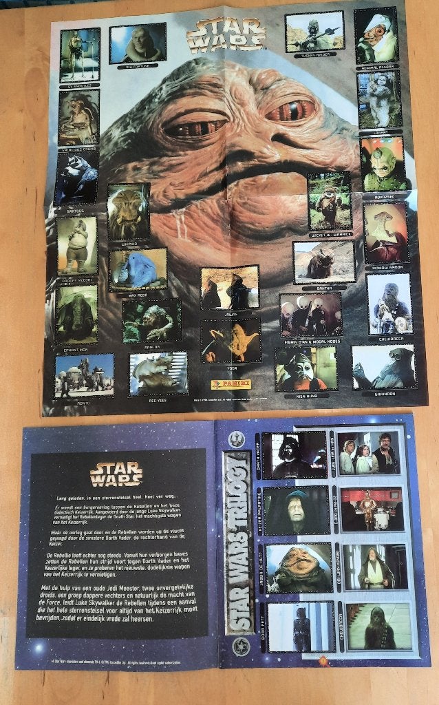 STAR WARS - PANINI ALBUM - 1996  MIST 3 PLAATJES, Ophalen of Verzenden, Gebruikt