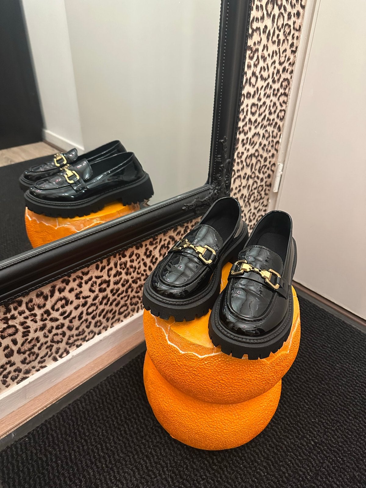 LOAFERS - Instappers | Chunky | Lak | Glanzend | NIEUW, Kleding | Dames, Nieuw, Ophalen of Verzenden, Instappers, Zwart