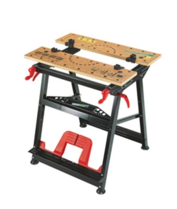 WOLCRAFT Klemtafel / Workmate - Robuust en Inklapbaar, Ophalen of Verzenden, Gebruikt, 70 tot 120 cm, Bankschroef