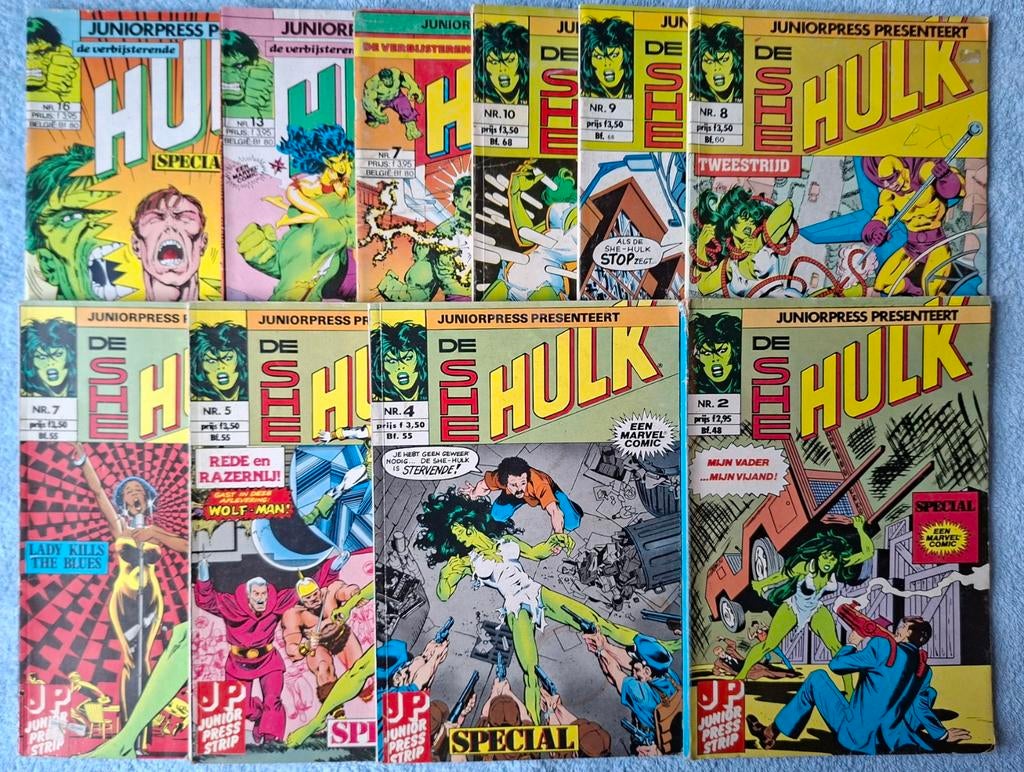 HULK SPECIAL / SHE-HULK COMICS. JUNIOR PRESS. 1 EURO PER STK, Boeken, Strips | Comics, Meerdere comics, Ophalen of Verzenden, Gelezen