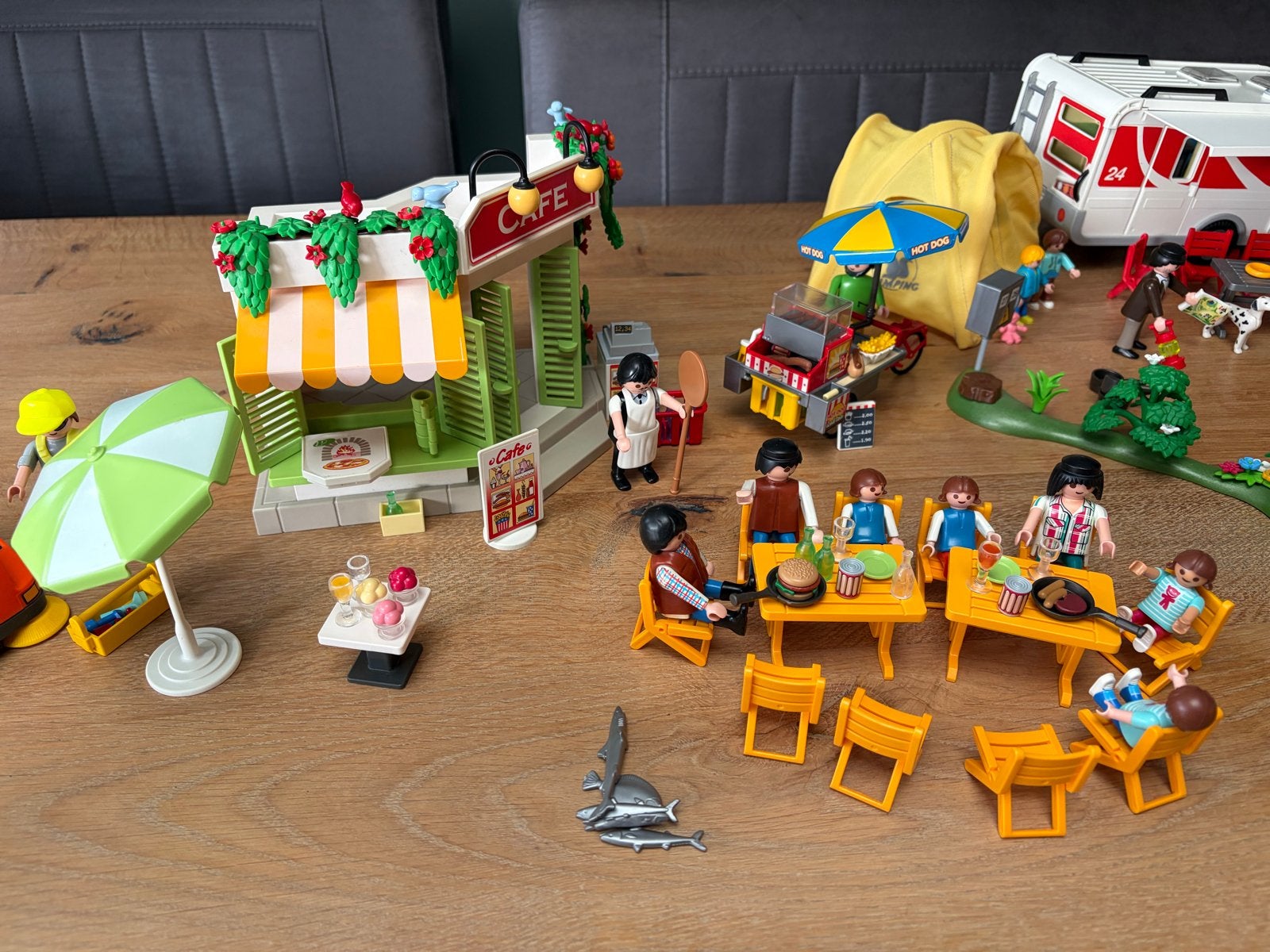 Grote Playmobil collectie: Café, campers, boerderij en meer!, Ophalen, Gebruikt, Jongen of Meisje