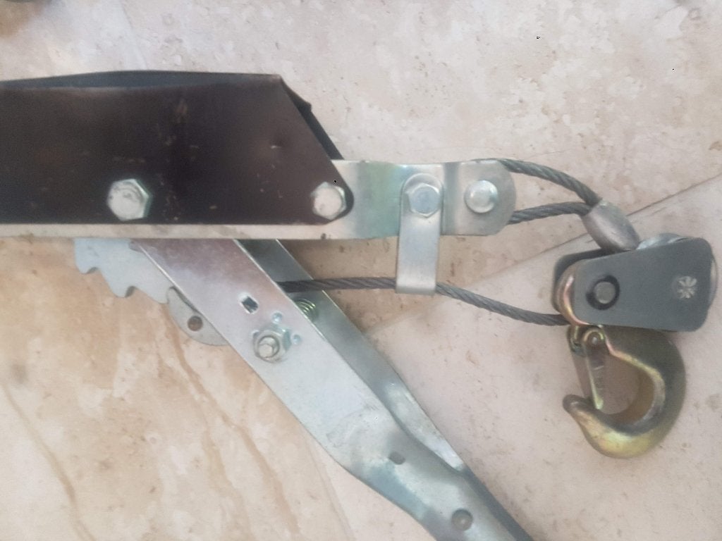 Staaldraadtakel Lier takel auto boot krik strop handratel, Verzenden, Zo goed als nieuw, Handmatig