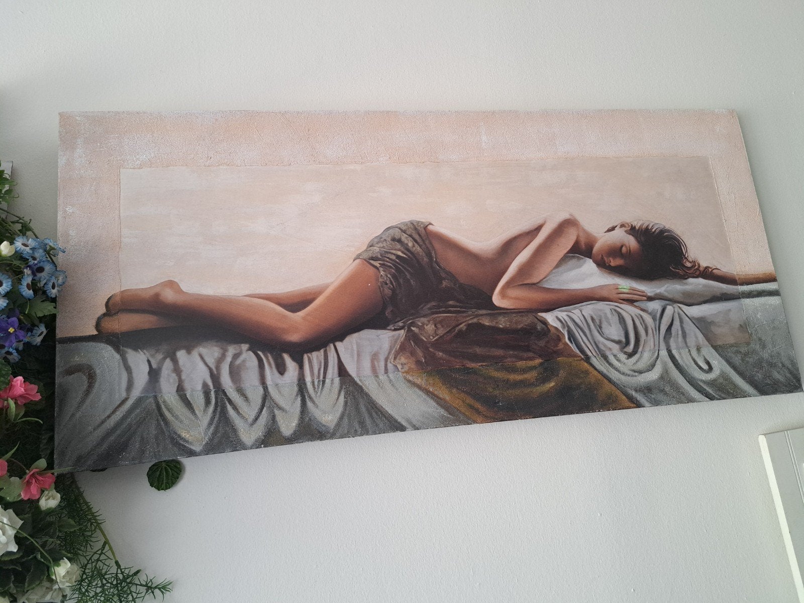 Schilderij Slapende Vrouw - Klassiek Realistisch, Ophalen