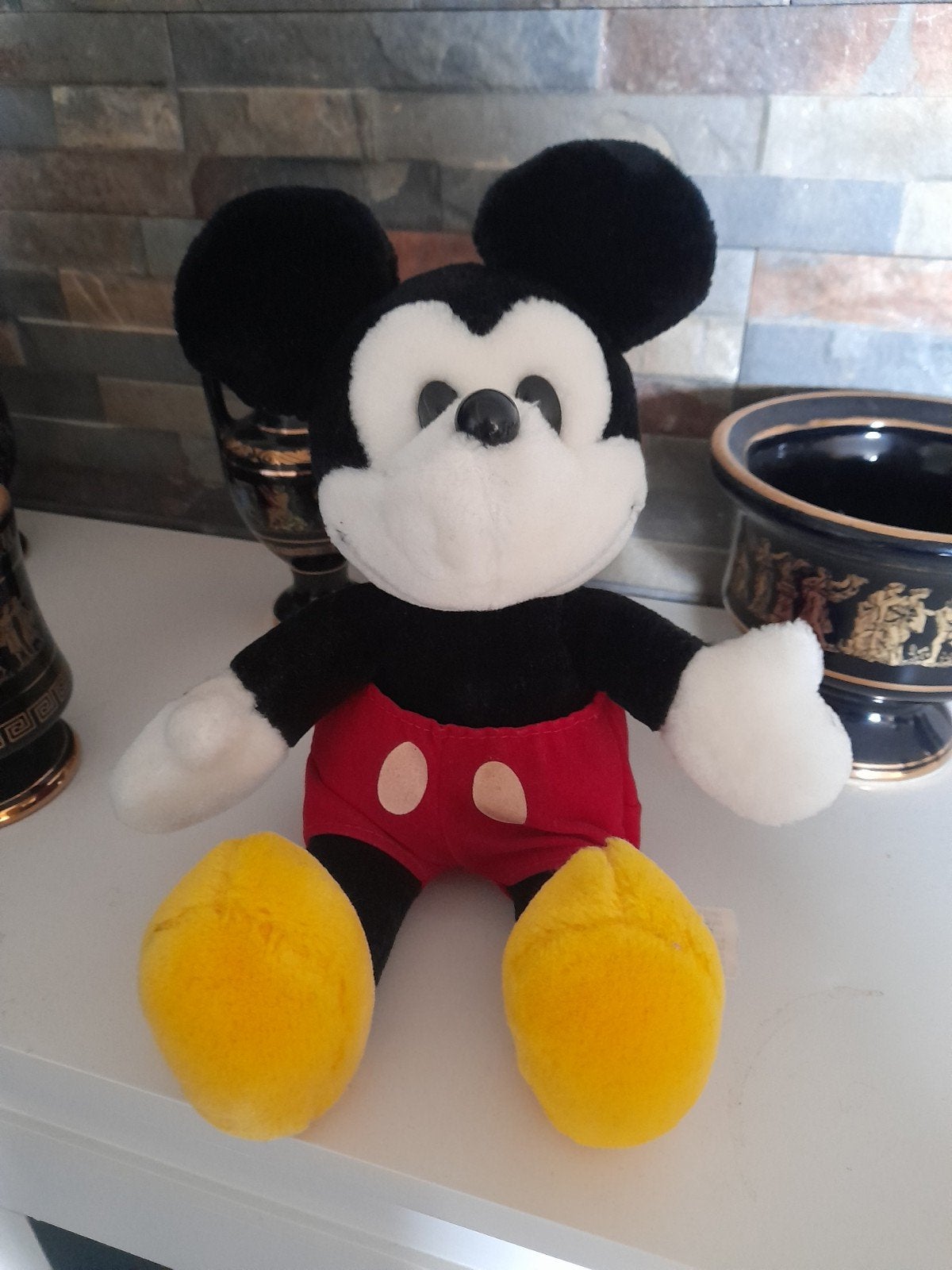 Mickey Mouse knuffel - Euro Disney (1929-stijl), Ophalen of Verzenden, Mickey Mouse, Zo goed als nieuw