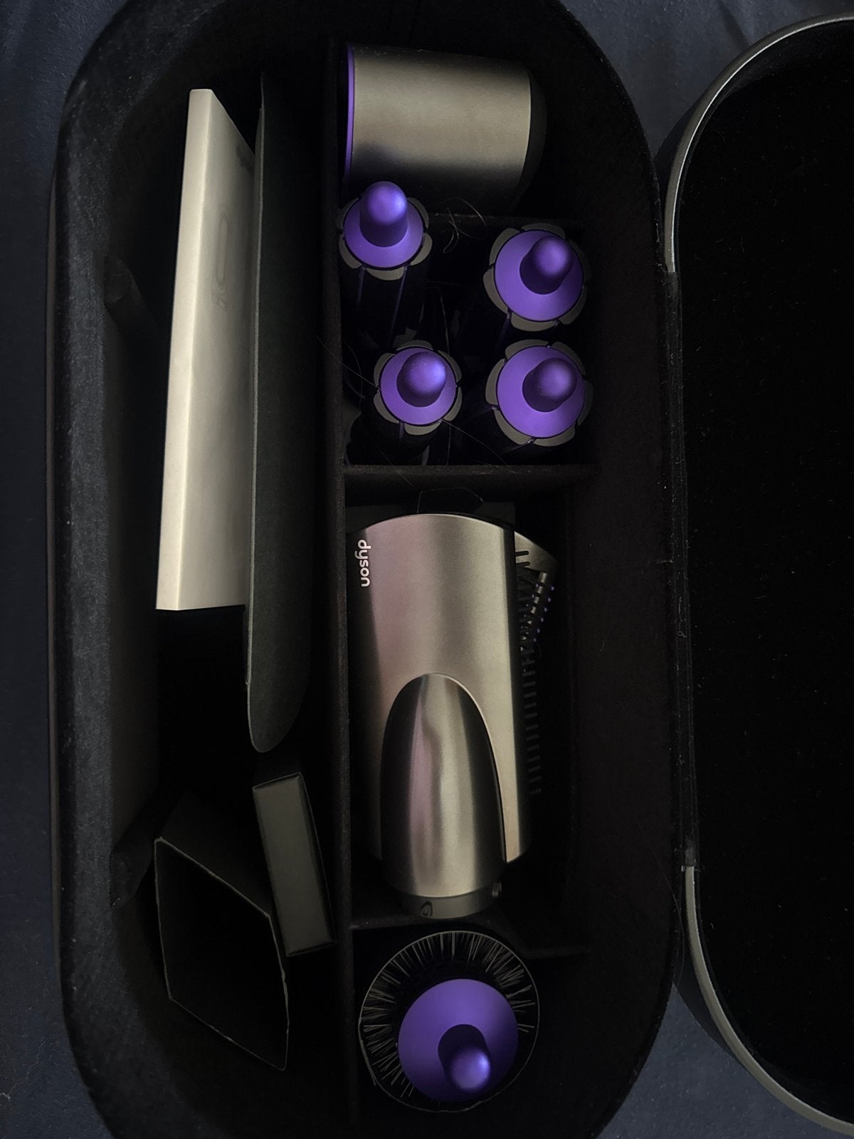 Dyson Airwrap accessoires en opbergdoos, Ophalen of Verzenden, Zo goed als nieuw, Krultang of Stijltang