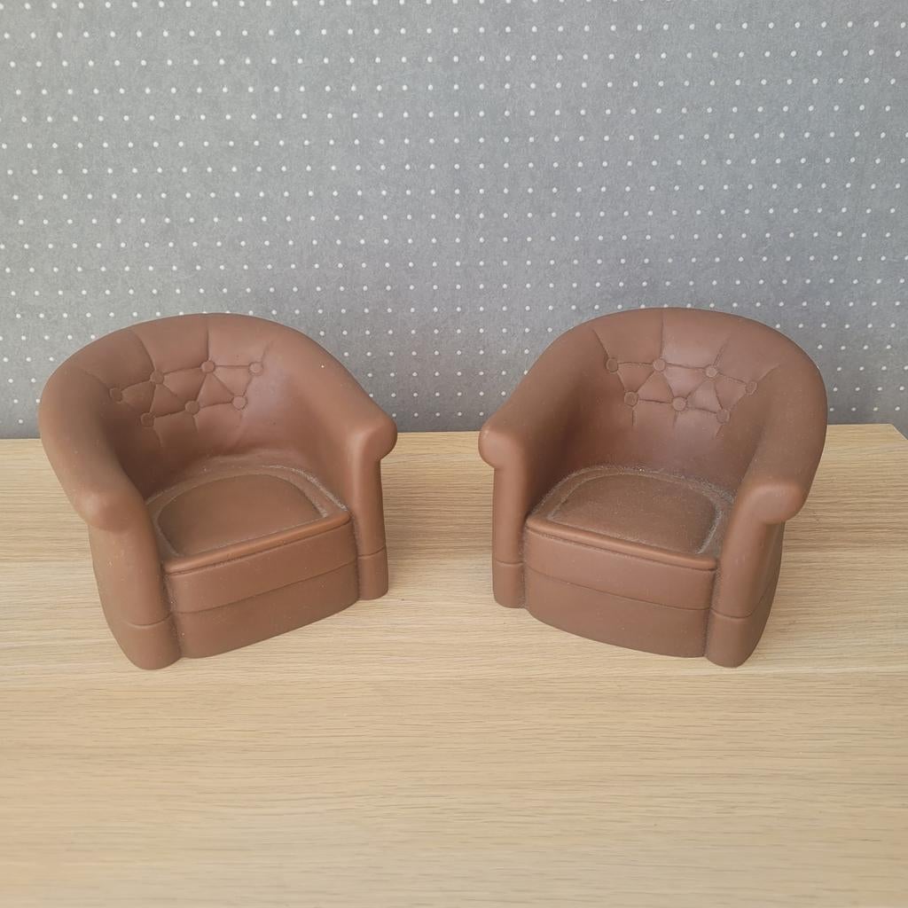 2 Sindy fauteuils - set, Gebruikt, Minder dan 75 cm, Ophalen of Verzenden, Minder dan 50 cm