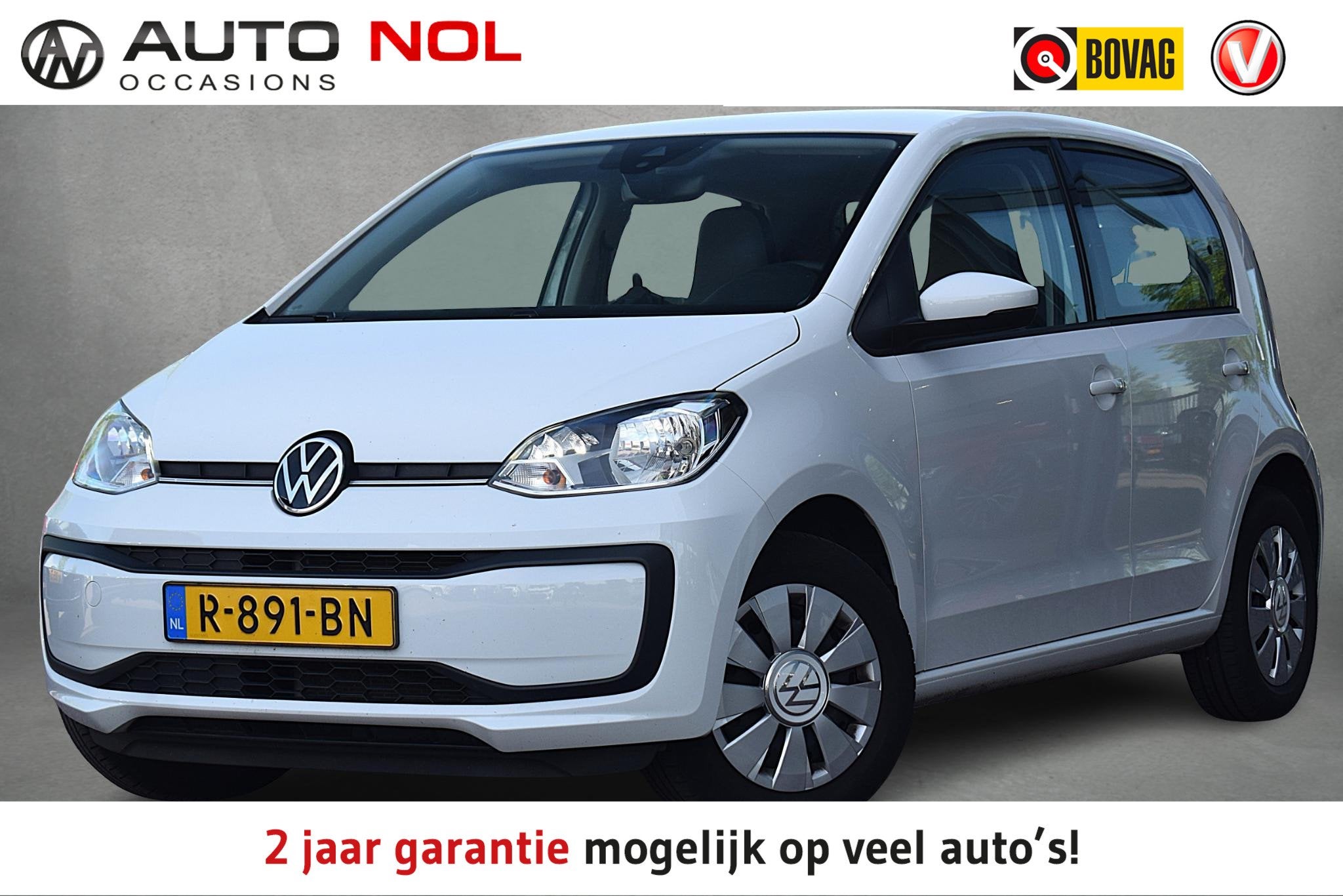 Volkswagen Up! 1.0 | Cruise | Airco | Bluetooth | NAP, Auto's, Stof, 4 stoelen, Origineel Nederlands, Bedrijf