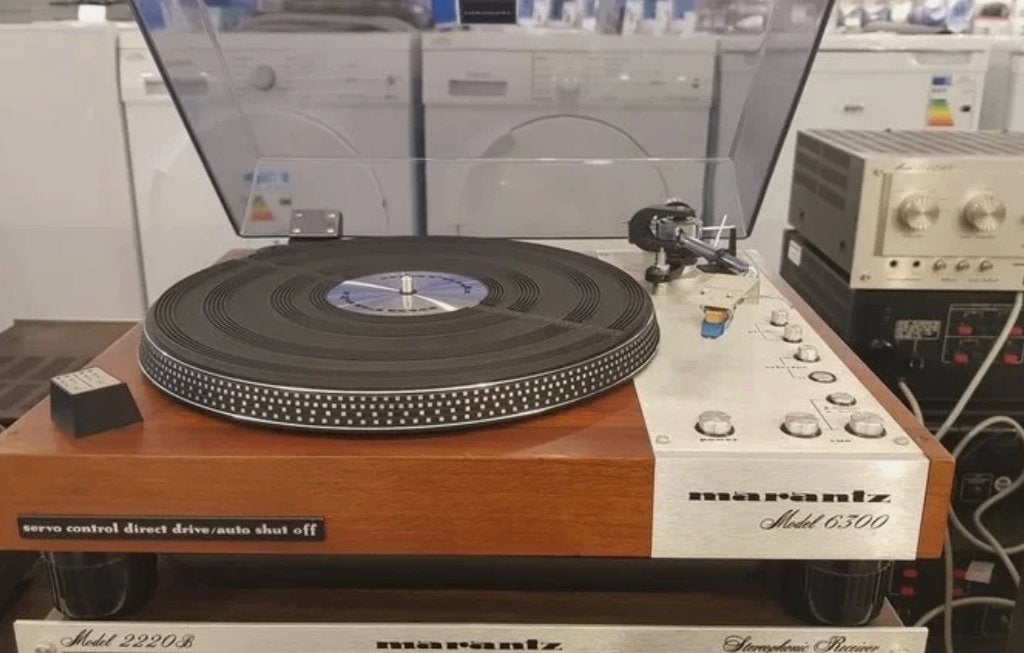 Marantz 6300 Platenspeler | Direct Drive | Woodcase, Audio, Tv en Foto, Platenspelers, Overige merken, Pitch-regelaar, Ophalen of Verzenden