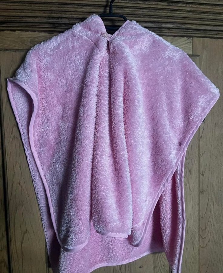 Optidee badponcho roze, Ophalen