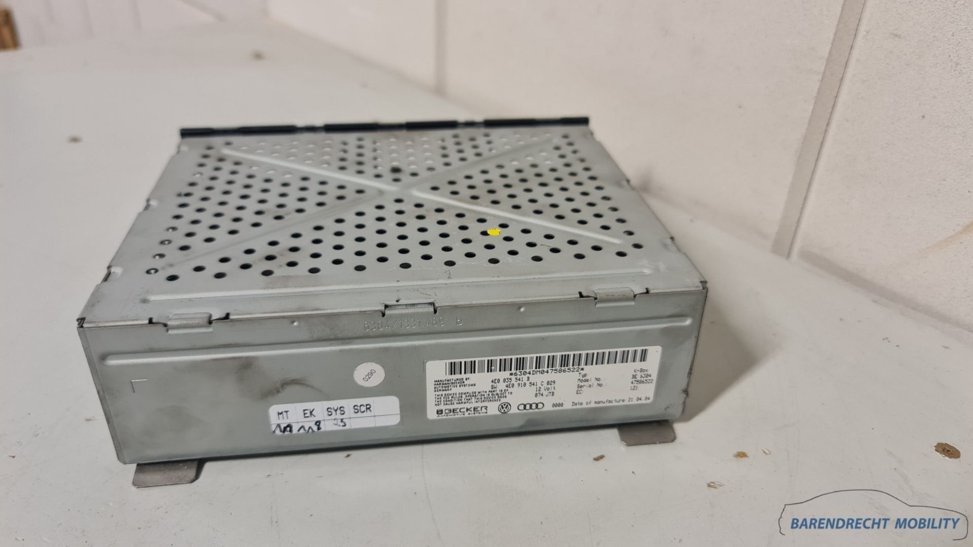 Radio module Audi A8 Q7 4E 4E0035541B multimedia radio ontva, Gebruikt, AUDI AG, Auto-Union-Strasse 1
85045  Ingolstadt, DE, Kundenbetreuung@audi.de
