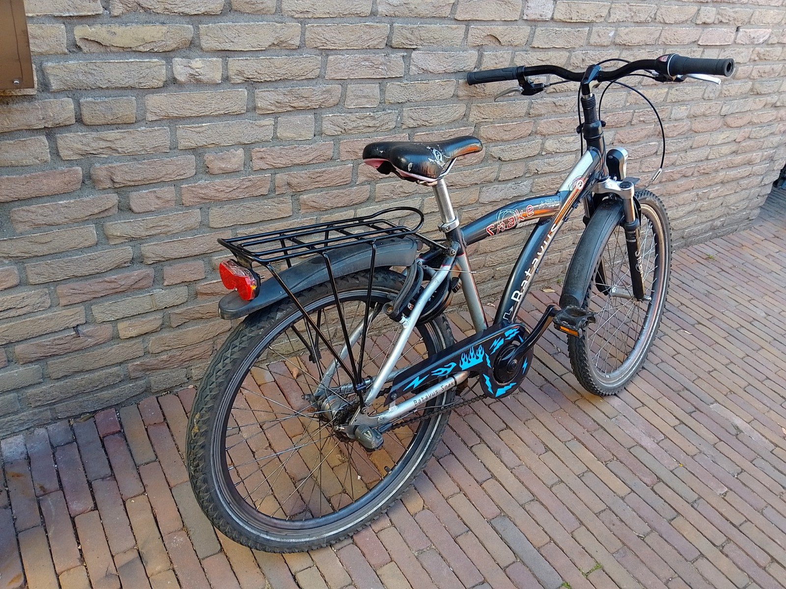 Batavus Snake 24 Inch Kinderfiets 3 Versn Verlichting Slot, Ophalen, Terugtraprem, Versnellingen, Batavus