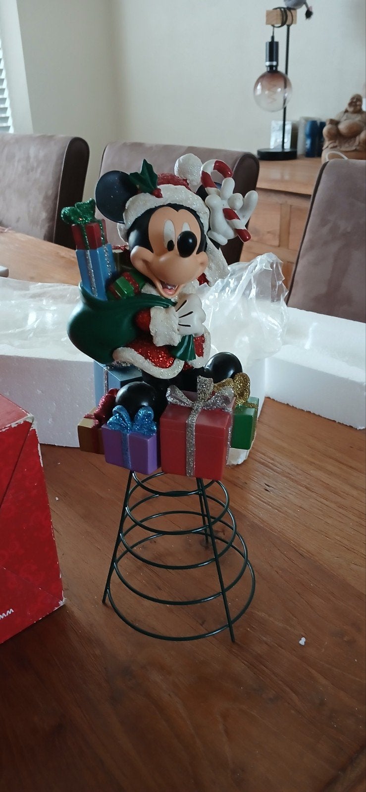 mickey resin tree topper, Ophalen, Mickey Mouse, Zo goed als nieuw, Beeldje of Figuurtje