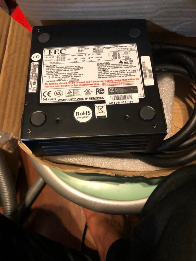 FEC Voeding FSP250-50GSV-12V 250W, Ophalen of Verzenden, Nieuw