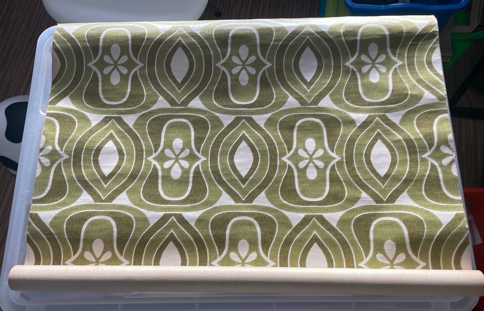 Vintage behang, Ophalen, Minder dan 10 m², Groen, Vintage