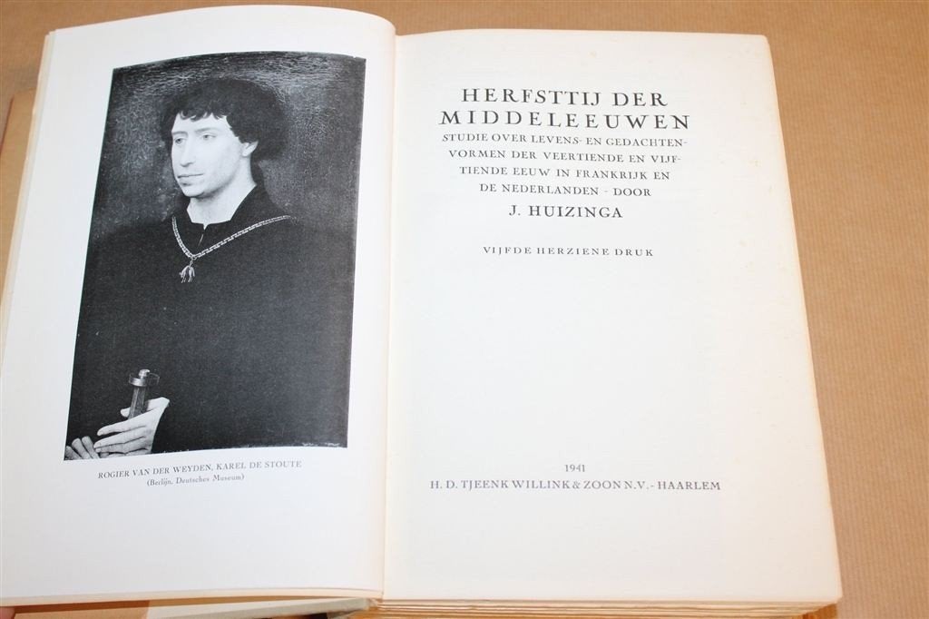 Herfsttij der Middeleeuwen — Huizinga Cultuurstudie [1941], Ophalen of Verzenden, 14e eeuw of eerder, Gelezen, Europa