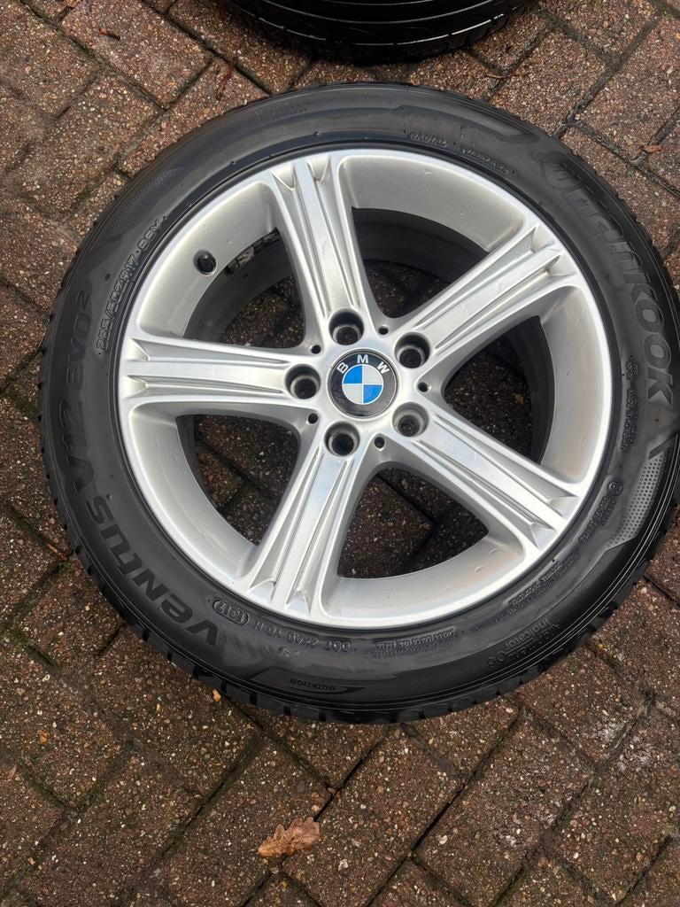 BMW Style 393 17” velgen - Hankook Ventus V12, Ophalen, Velg(en), 17 inch, Zomerbanden