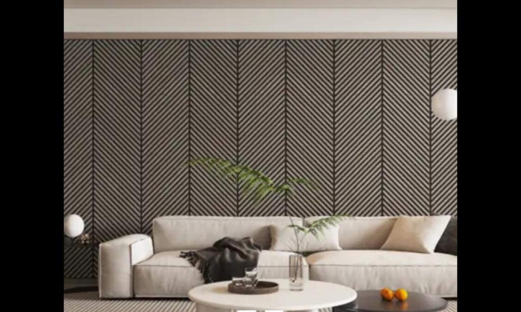 Lattenwand Hongaarse punt walnoot 260x52,6 cm 3 pakken, Ophalen, Nieuw, 10 m² of meer, 60 cm of meer