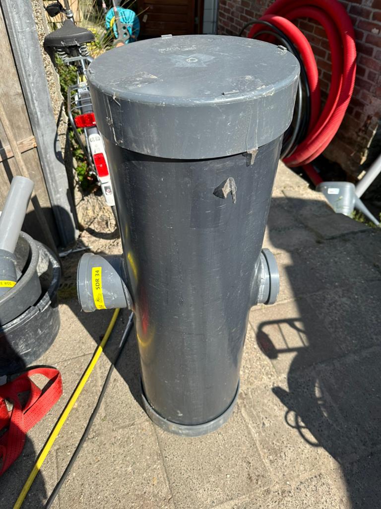 Zandvangput 315mm incl. Moffen, Kunststof, Verzenden, 40 liter of meer, Zo goed als nieuw