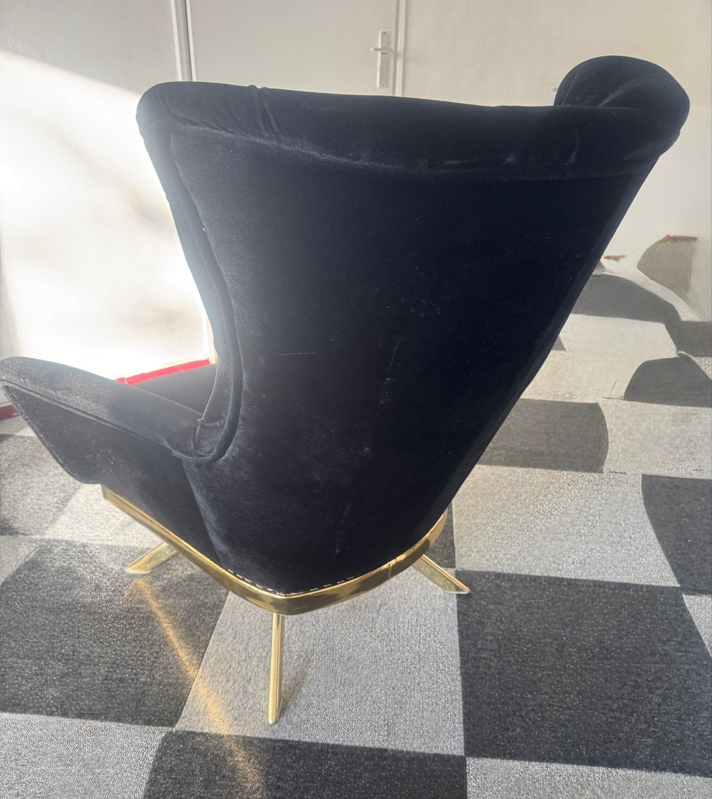 Zo goed als nieuwe 2 zwarte fauteuil, Ophalen of Verzenden, Zo goed als nieuw, Stof, 75 tot 100 cm