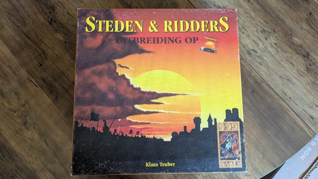 Kolonisten van Catan basisspel + Steden & Ridders één doos, Hobby en Vrije tijd, Drie of vier spelers, Ophalen of Verzenden, Gebruikt