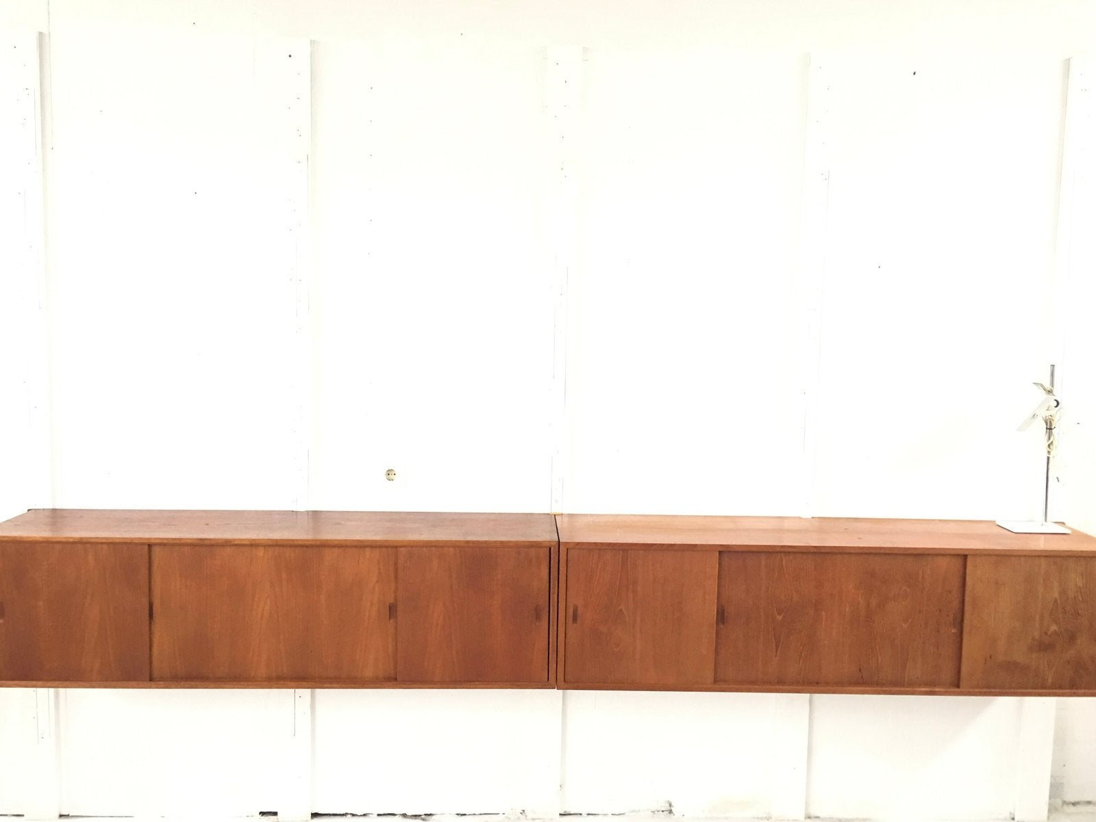 Poul Cadovius by Royal System vintage modulair wandsysteem, Huis en Inrichting, Kasten | Wandmeubels, Gebruikt, Met deur(en), Teakhout