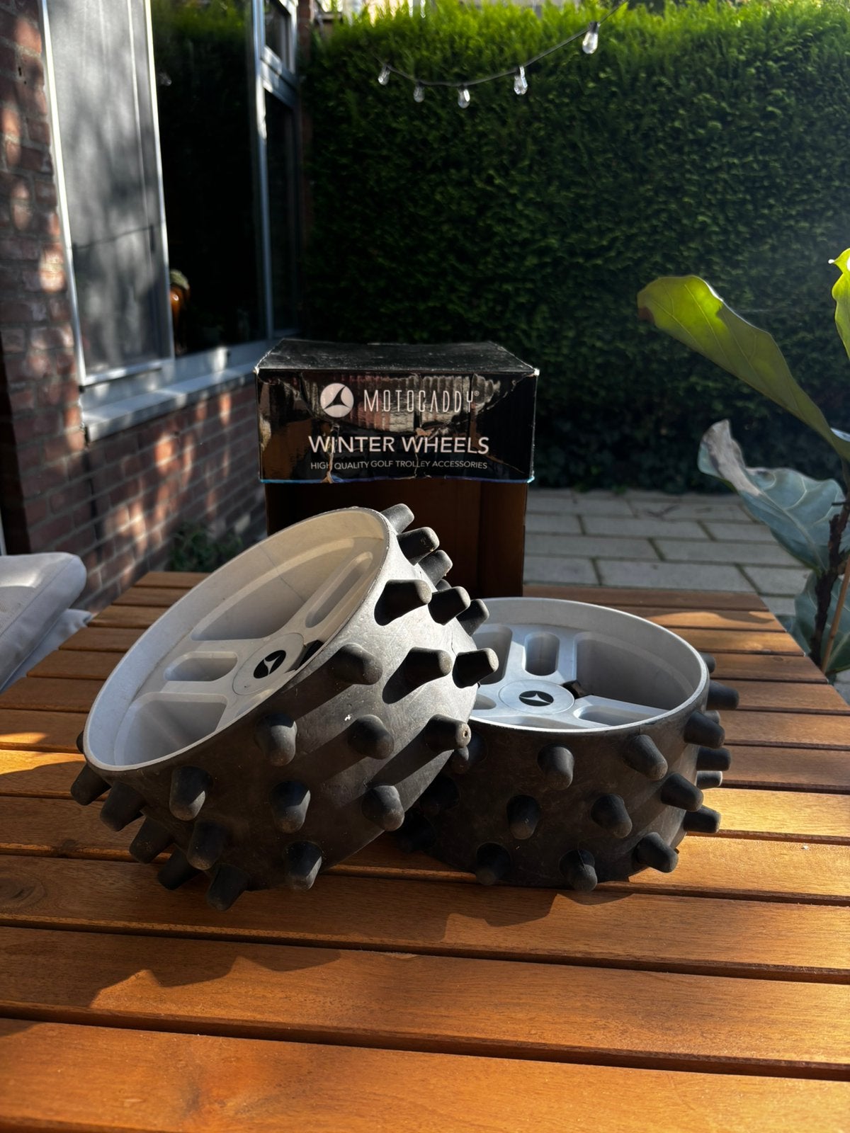 Universele motocaddy Winter banden, Ophalen, Zo goed als nieuw, Golfkar