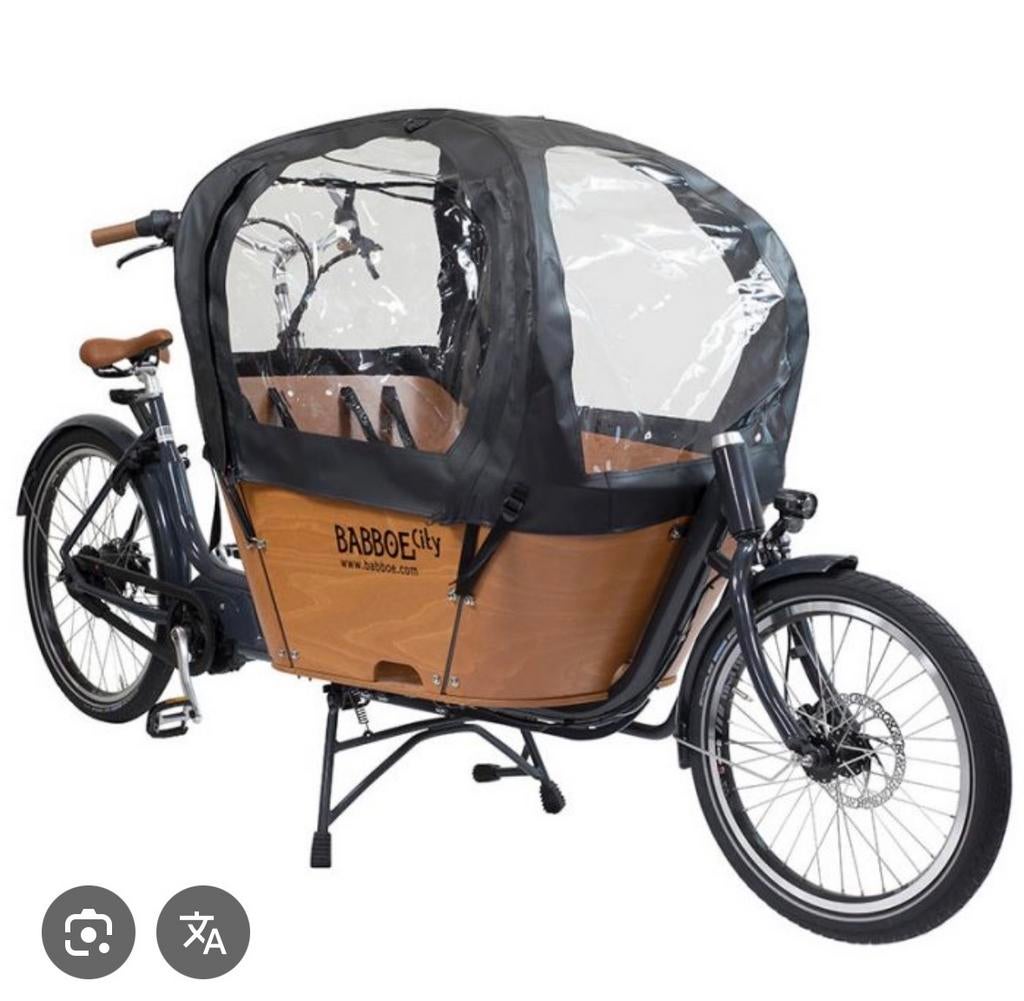Babboe City stoeltjes, regentent en meer, Fietsen en Brommers, Fietsen | Bakfietsen, Overige merken, Gebruikt, Huif, Ophalen of Verzenden