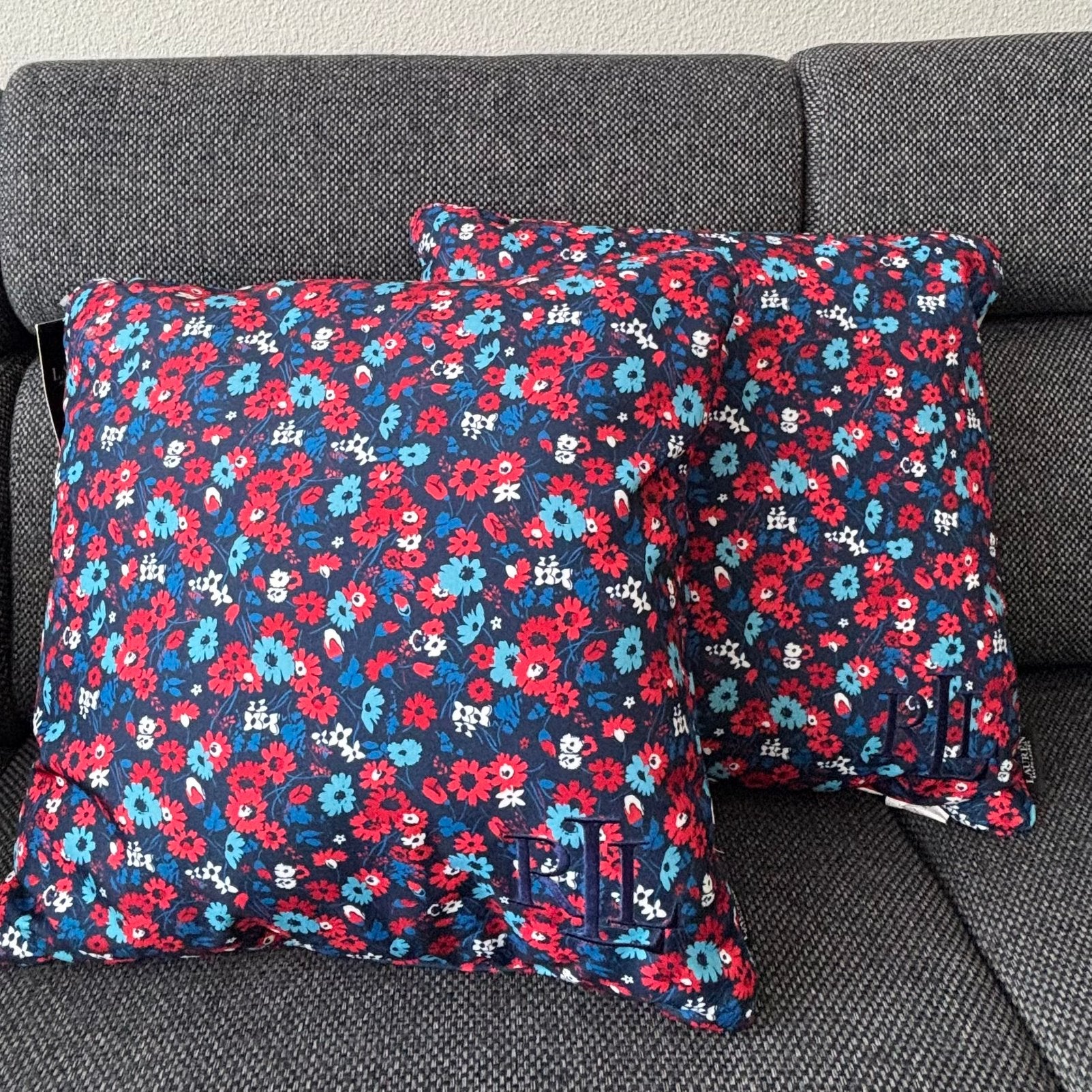 Ralph Lauren kussens voor binnen en buiten 50x50 cm, Overige merken, Blauw, Vierkant, Nieuw