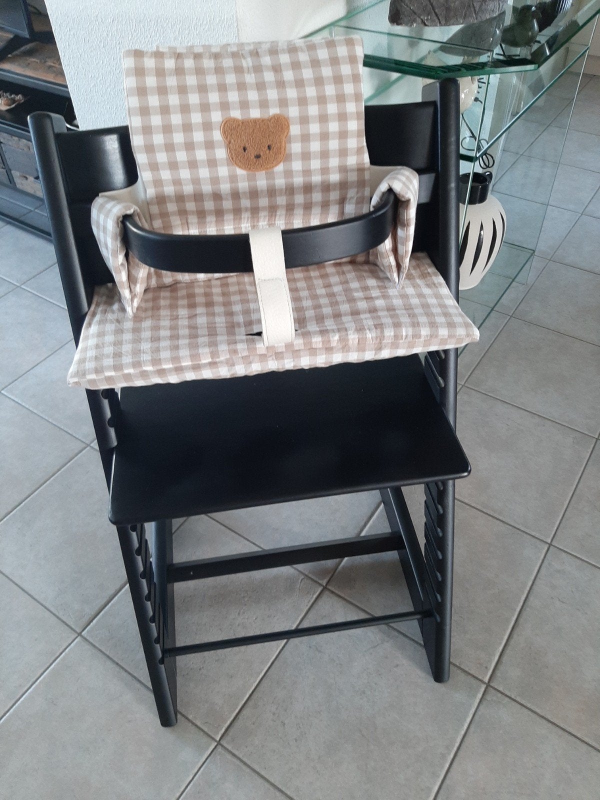 Stokke Tripp Trapp Kinderstoel Zwart, Ophalen, Zo goed als nieuw, Meegroeistoel