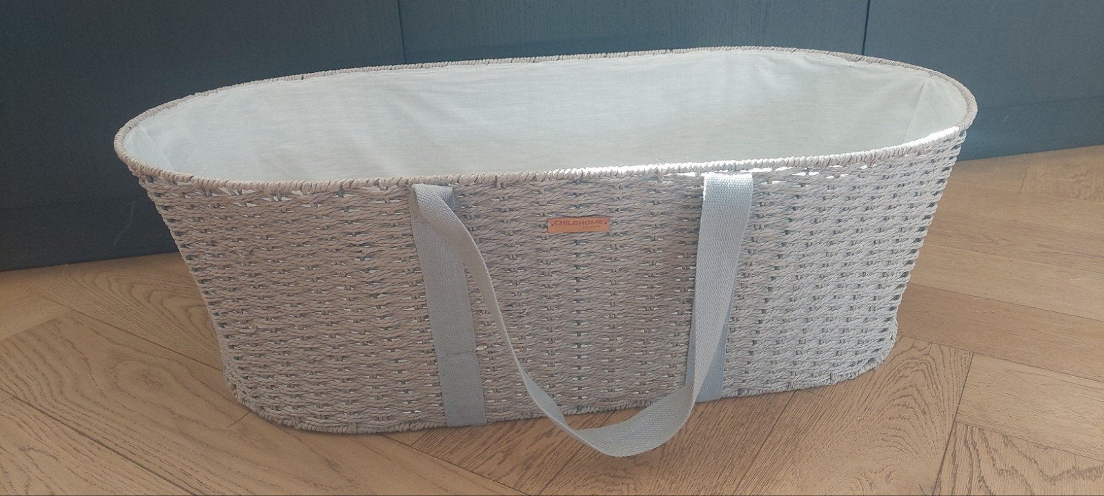 Childhome Mozes mand / wieg met matras - Grijs, Ophalen, Minder dan 140 cm, Minder dan 70 cm, Matras