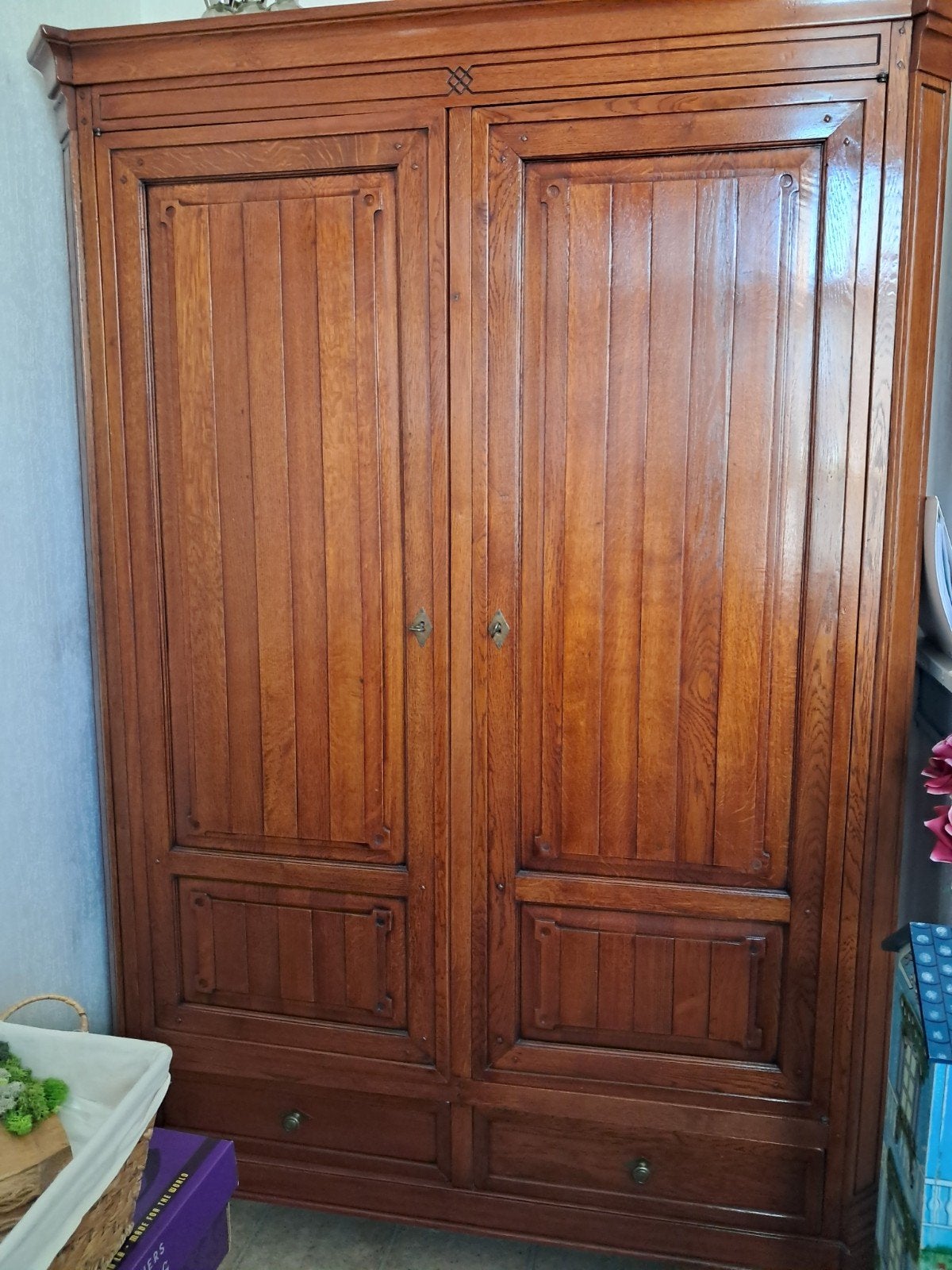 kersen houten kast, Ophalen, Zo goed als nieuw, 25 tot 50 cm