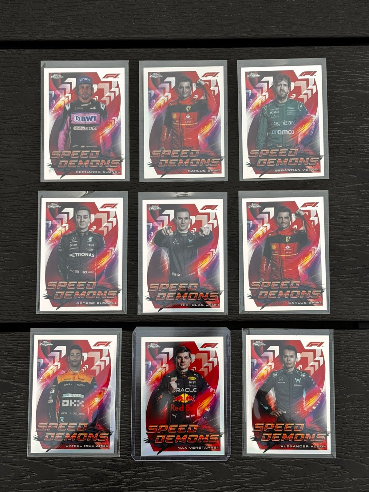 Topps Chrome F1 2022 setje Speed Demons, Ophalen of Verzenden, Nieuw, Formule 1