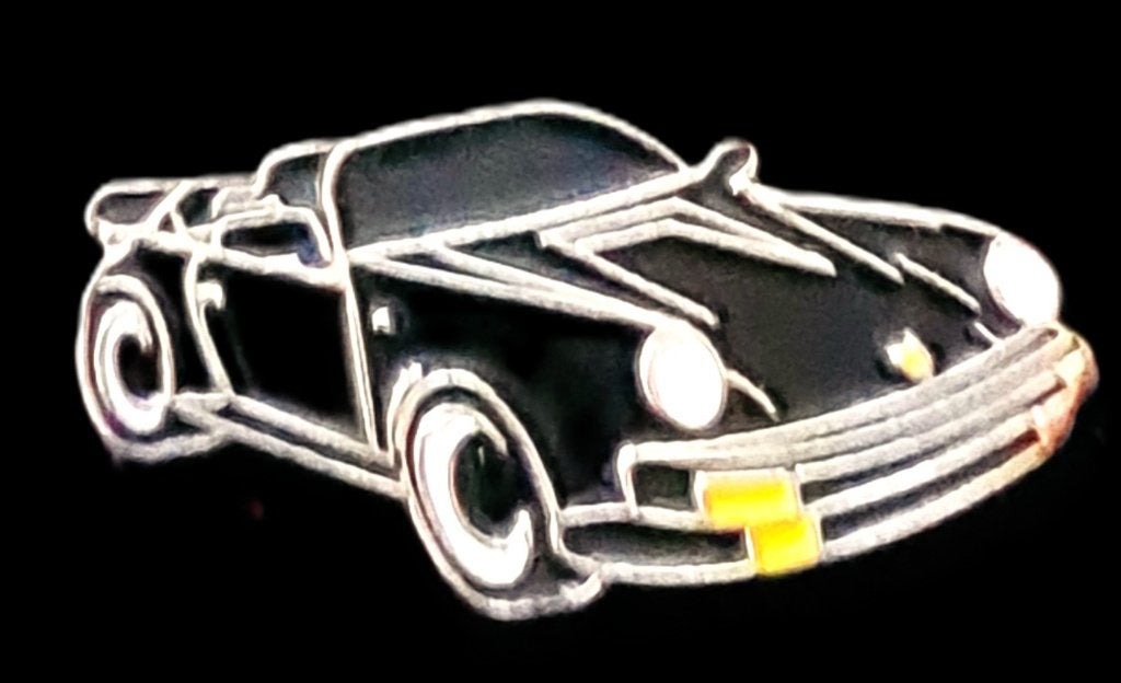 Porsche type 911 Carrera pin-zwart, Ophalen of Verzenden, Nieuw, Transport, Speldje of Pin