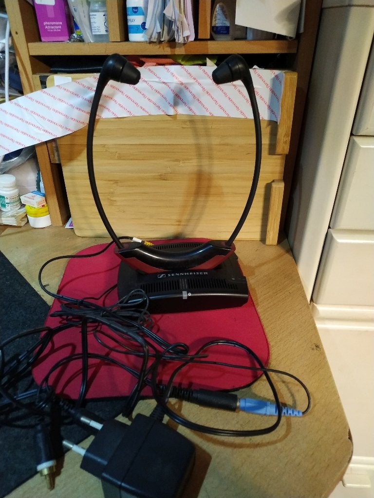 Sennheiser TI250 Draadloze In-ear Koptelefoons, Audio, Tv en Foto, Gebruikt, Sennheiser, Ophalen of Verzenden, Zwart