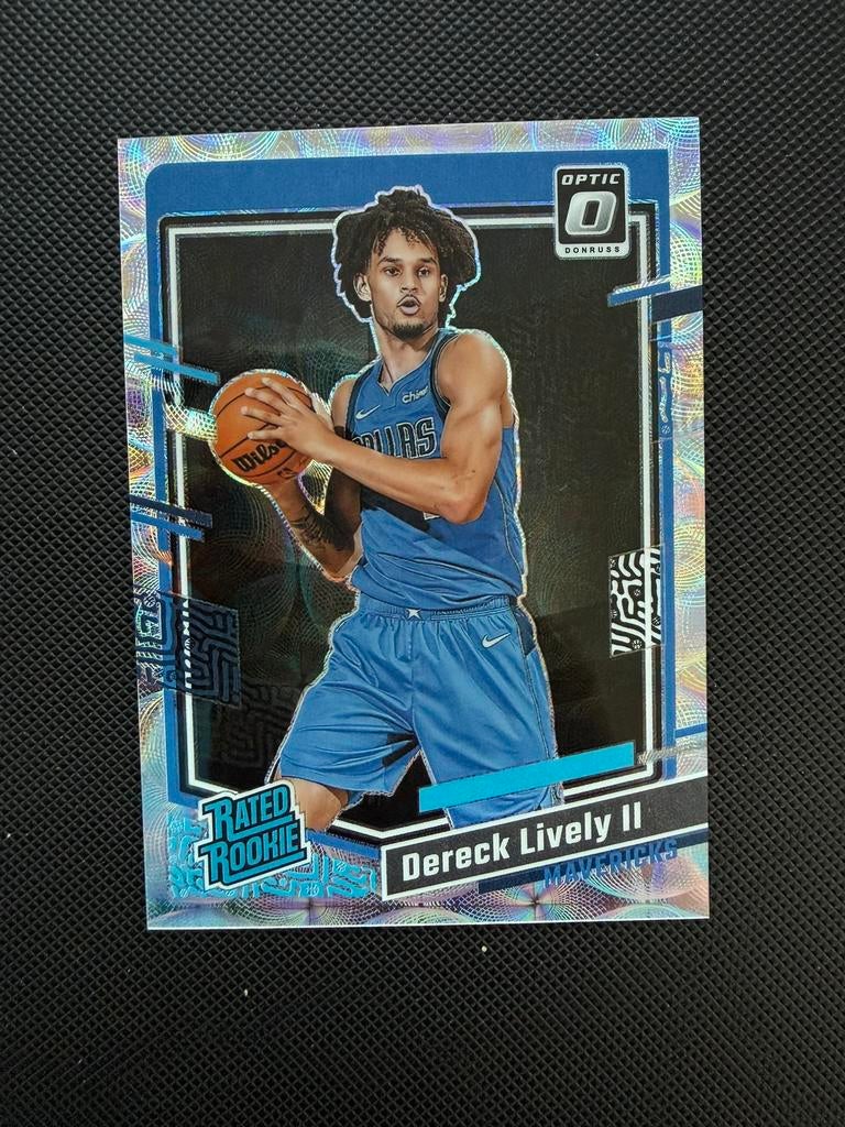 2023-24  Panini Donruss Optic Rated Rookie Dereck Lively, Ophalen of Verzenden, Zo goed als nieuw, Buitenlandse clubs, Poster, Plaatje of Sticker