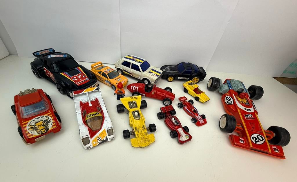 Vintage speelgoed raceauto’s jaren 70/80 lot, Ophalen of Verzenden, Gebruikt